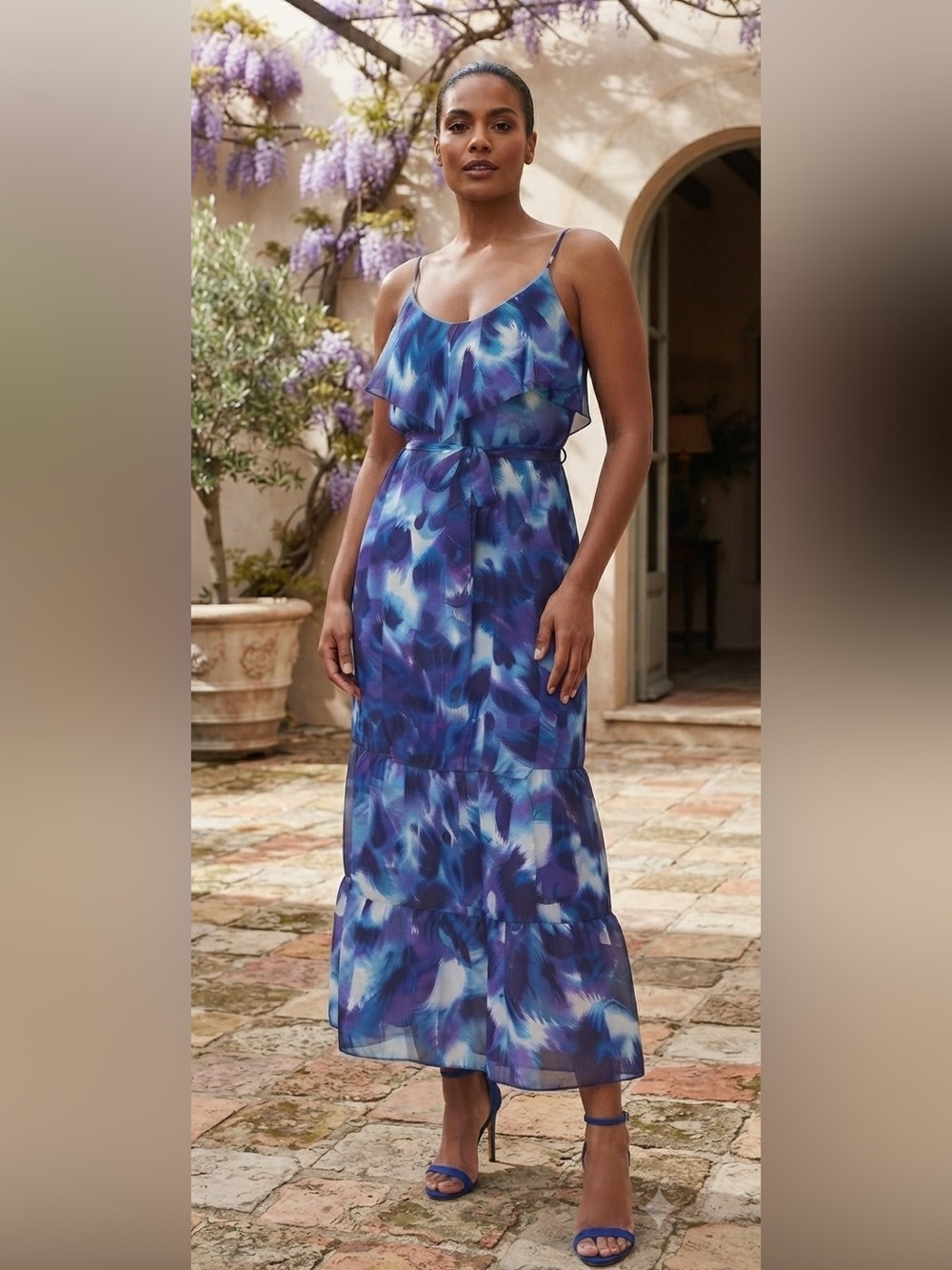 Bisou Bisou Bright Multicolor Maxi Dress